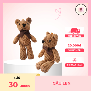 gấu bông len mini len siêu dễ thương