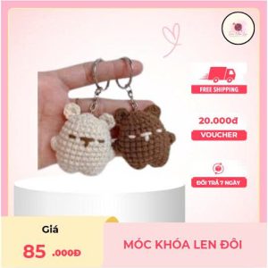 móc khóa len cute